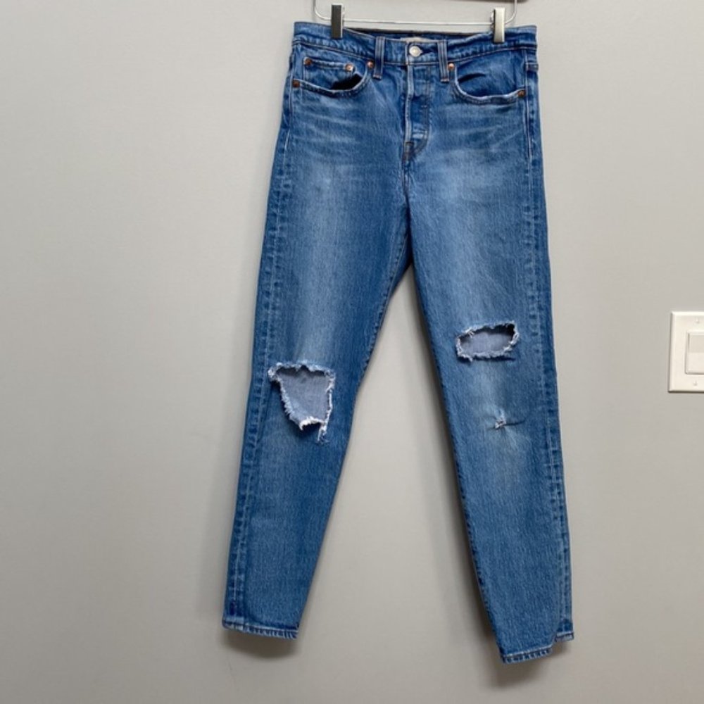 ❗️SOLD❗️Levi’s Wedgie Distressed Premium Icon Jeans Size 27 - Picture 5 of 14